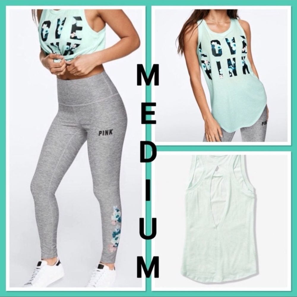 NWOT VS PINK MEDIUM ULTIMATE FLORAL SET